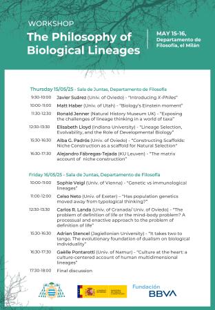 Imagen Workshop "The Philosophy of Biological Lineages"